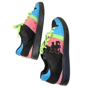 Ipath Skateboard Shoes Men's 11 Retro Black Blue Green Skater Sneakers Colorful